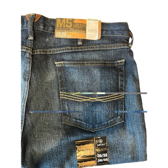 Ariat Jeans M5 Slim Stretch Legacy Stackable Straight NEW Mens Sz 38/32 - Picture 4 of 8
